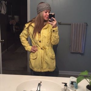 Yellow tie waste coat MOVING SALE - make offer